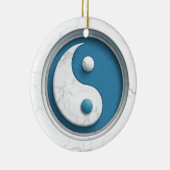 Marble Yin Yang Keramisch Ornament (Rechts)