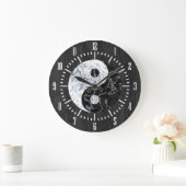 Marble Yin Yang Symbol Grote Klok (Huis)