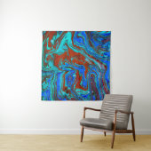 Marbled liquid unique patternabstract,acrylic,art, wandkleed (In situ)
