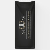 Marbled Monogramed Courthouse Spandoek (Verticaal)