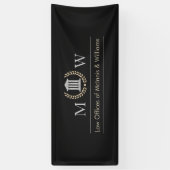 Marbled Monogramed Courthouse Spandoek (Verticaal)