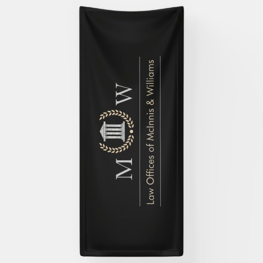 Marbled Monogramed Courthouse Spandoek (Verticaal)