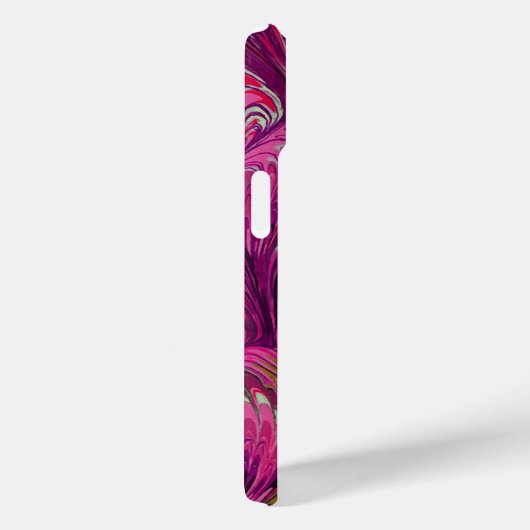 MARBLED PAPIER, ABSTRACTE PINKPLOKKEN PATROON, SWI Case-Mate iPhone CASE (Achterkant / Rechts)