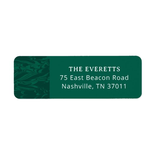 Marbled Pines Retour Address Label (Voorkant)