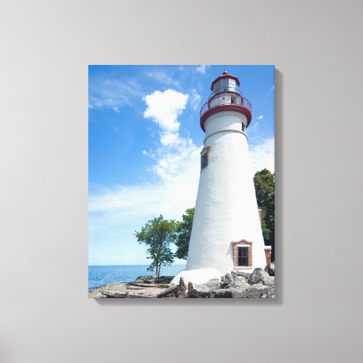 Marblehead Lighthouse Canvas Afdruk (Voorkant)