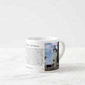 Marblehead Lighthouse geschiedenis espresso mok (Voorkant rechts)