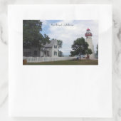 Marblehead Lighthouse & keepershouse autocollant (Sac)