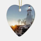 Marblehead Lighthouse Keramisch Ornament (Links)