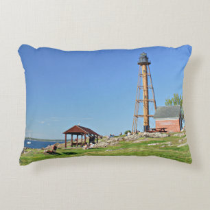 Marblehead Lighthouse, Massachusetts Accent Pillow Kussen