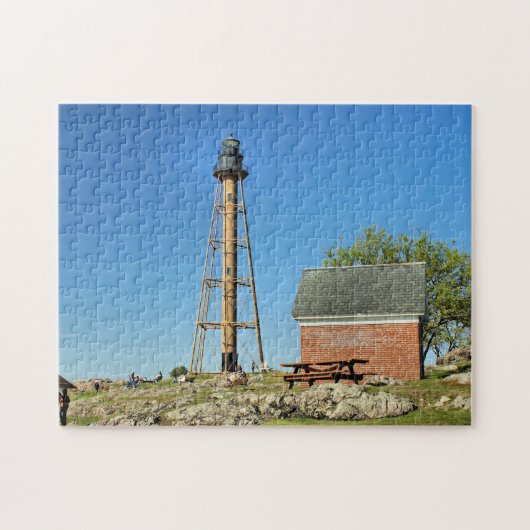 Marblehead Lighthouse, Massachusetts MA Puzzle Legpuzzel (Horizontaal)