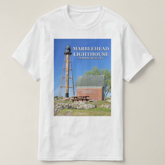 Marblehead Lighthouse, Massachusetts T-Shirt (Design voorkant)