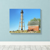 Marblehead Lighthouse Massachusetts Wrapped Canvas Afdruk (Insitu (Houten vloer))