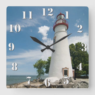 Marblehead Lighthouse Vierkante Klok