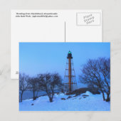Marblehead Lighthouse Winter Briefkaart (Voorkant / Achterkant)