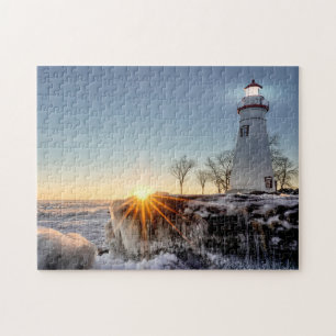 Marblehead Lighthouse Winter Sunrise Legpuzzel