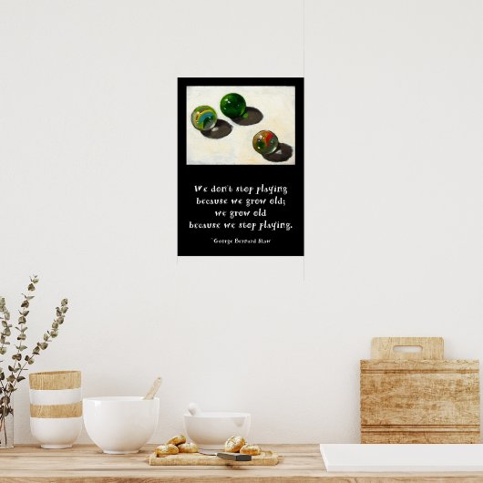 MARBLES PLAY POSTER (SHAW) (Cuisine)