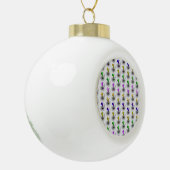 Marbles ZigZag Pattern Keramische Bal Ornament (Links)