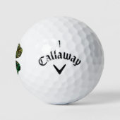 Marbling Black Shamrock Golfballen (Logo)