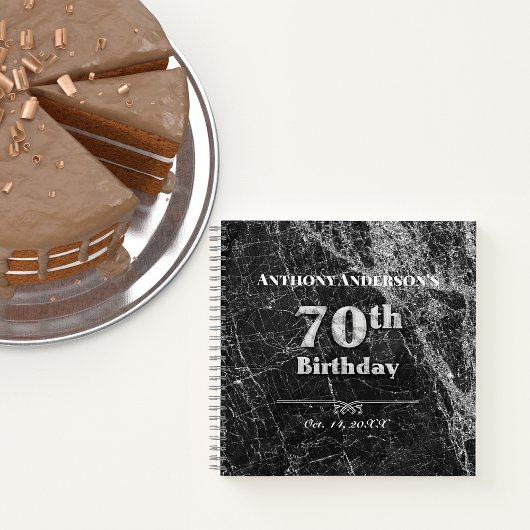 Marbre 70e anniversaire de la fête Livre d'invités