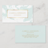 Marbre à la menthe avec Carte de visite à huile d' (Devant / Derrière)