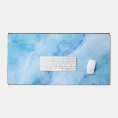 Marbre Abstrait Bleu Ciel de Luxe (Clavier et souris)