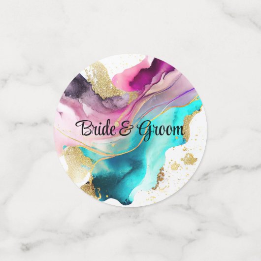 Marbre Abstrait Confetti (Petit recto)