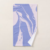 Marbre Abstrait en Lavande violet et rose (Serviette à main)