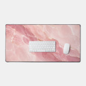 Marbre Abstrait en Quartz Rose Luxueux (Clavier et souris)