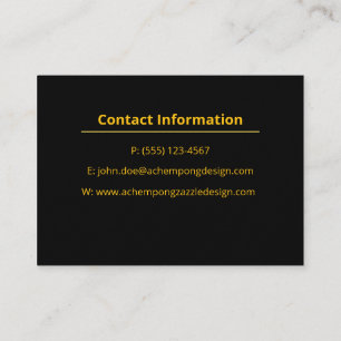 Marbre Abstrait Or – Carte de Visite Luxueuse et P
