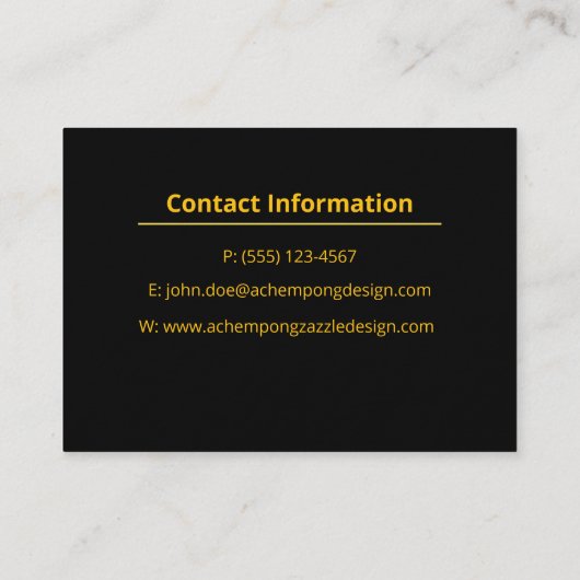 Marbre Abstrait Or – Carte de Visite Luxueuse et P (Dos)
