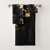marbre abstrait or noir (En situation)