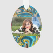 marbre abstrait tourbillons jaune turquoise bleu t (devant)