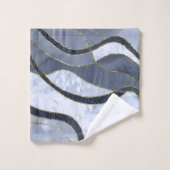 Marbre Agate Gold Glam 8 - paysage (Gant de toilette)