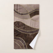Marbre Agate Or Glam 4 - paysage (Serviette à main)