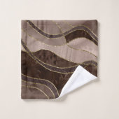 Marbre Agate Or Glam 4 - paysage (Gant de toilette)