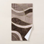 Marbre Agate Or Glam 5 - paysage (Serviette à main)