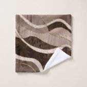 Marbre Agate Or Glam 5 - paysage (Gant de toilette)