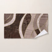 Marbre Agate Or Glam 5 - paysage (Serviette à main)