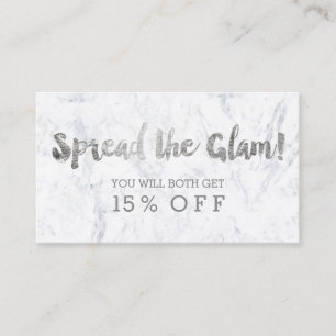 Marbre argenté moderne 2 de typographie de carte