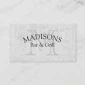 Marbre avec Carte de visite Monogramme (Devant)