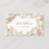 marbre beige carte de visite (Devant)