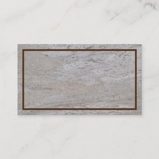 Marbre blanc Carte de visite texturé (Devant)
