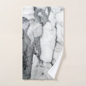 marbre blanc chic et moderne scandinave minimal (Serviette à main)