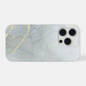 Marbre Blanc Chic Paillettes (Verso Horizontal)