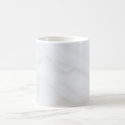 Marbre blanc classique Mug (Centre)