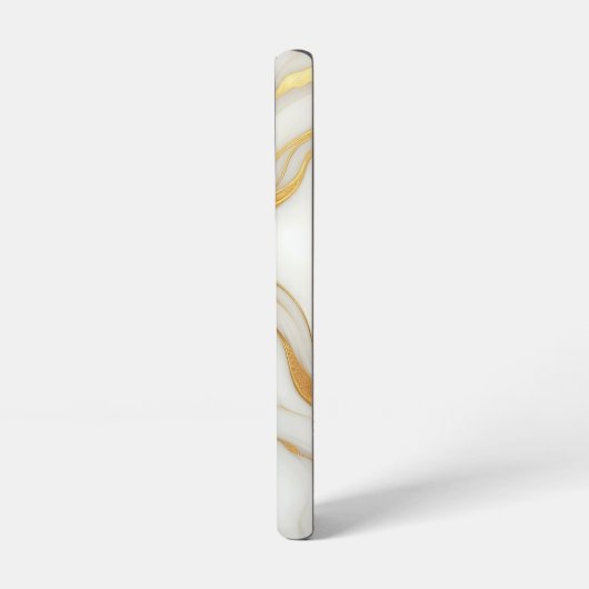 Marbre blanc classique Samsung Galaxy S22 Coque (Côté gauche)