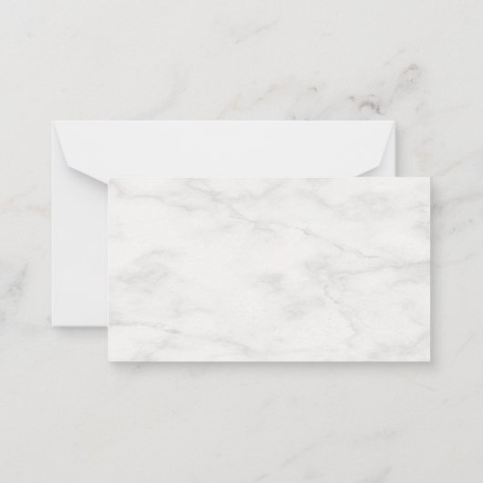 Marbre blanc créatif Monogramme Modèle moderne (Dos)