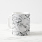 Marbre blanc de café Mug (Devant gauche)