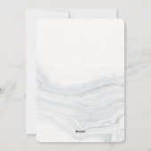 Marbre Blanc de Noël | Carte de Noël (Dos)