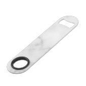 Marbre blanc de nom personnalisé de script moderne (Dos Angle)